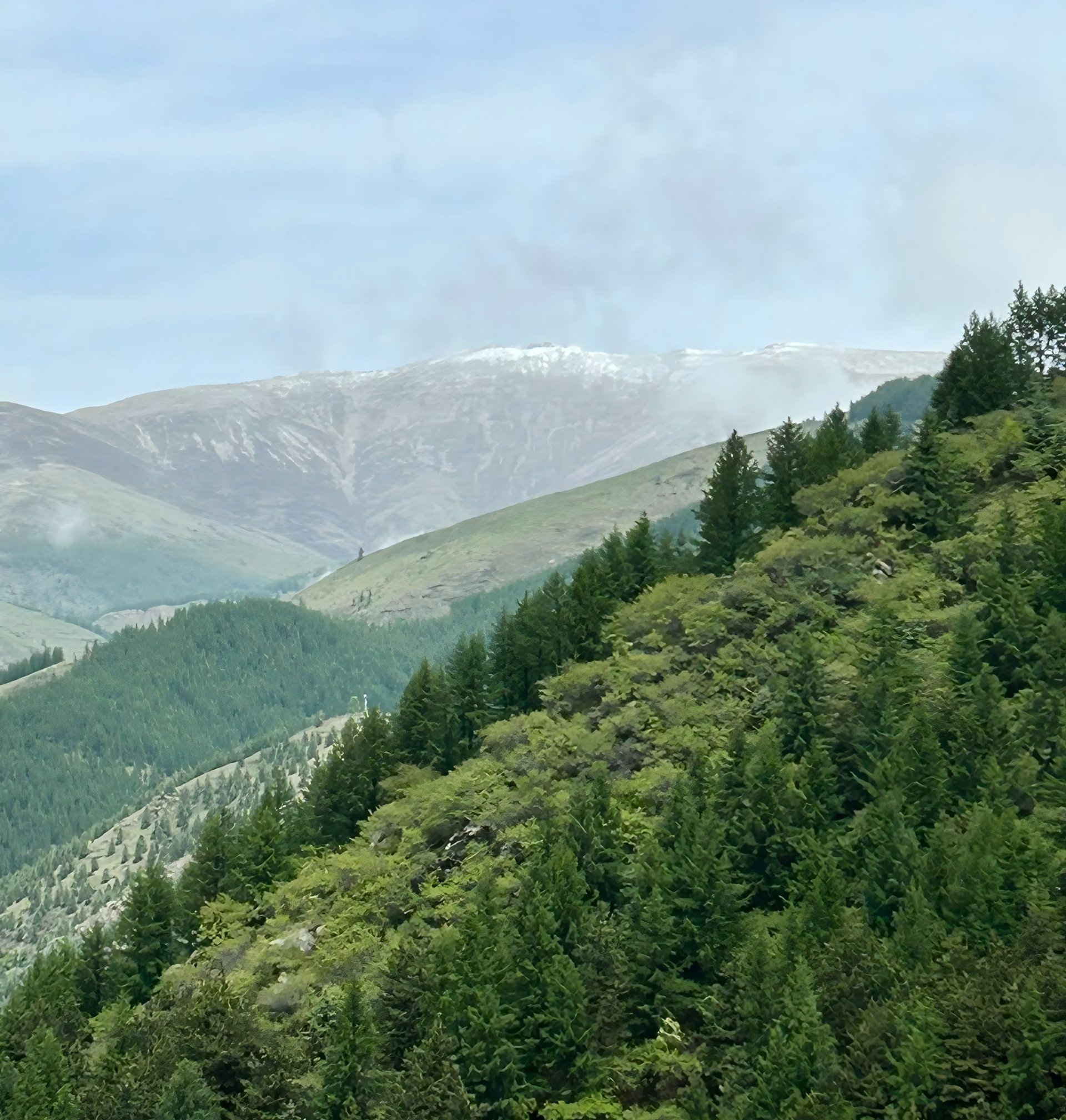 Panoramic View of Mount Wutai Peaks